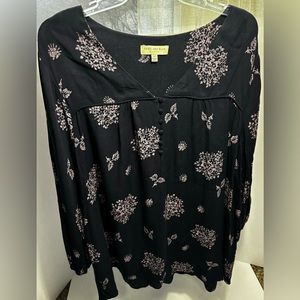 Skies Are Blue Women’s Curvy Top Long Sleeve Blouse size 2X